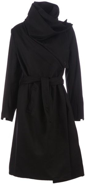 Ann Demeulemeester Structured Double Breasted Coat - Lyst