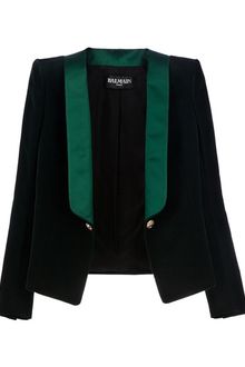 Balmain Open Front Blazer - Lyst