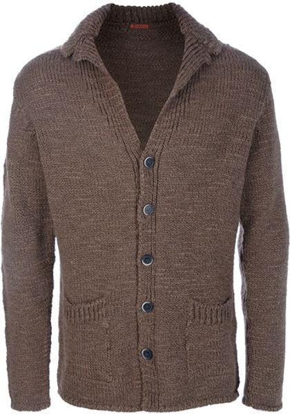 Barena Knit Cardigan in Brown for Men - Lyst