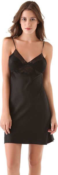 Calvin Klein Calvin Klein Black Chemise - Lyst
