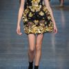 Dolce & Gabbana Embellished Mesh Dress in Gold (black) - Lyst