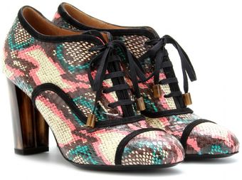 Dries Van Noten Snake Skin Ankle Boots - Lyst
