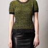 Erdem Judith Waffleknit Sweater in Yellow (navy) - Lyst