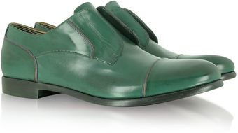 Fratelli Rossetti Marais Dark Green Leather Derby - Lyst