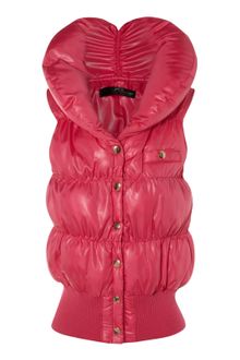 Jane Norman Black Puffa Collar Gilet - Lyst