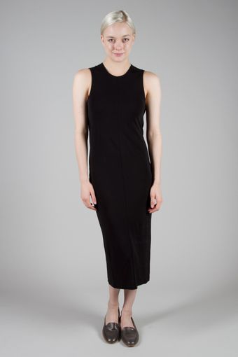 T By Alexander Wang Matte Jersey Drape Back Sleeveless Dress - Lyst