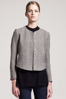 Theory Herringbone Jacket - Lyst