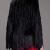 Tim Ryan Black Fringe Cape in Black - Lyst