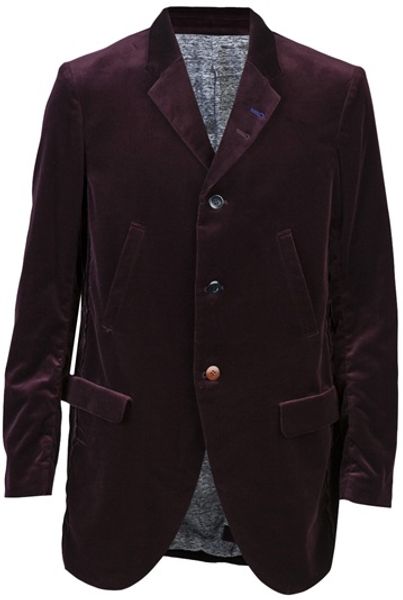 Undercover Velvet Blazer in Red for Men (bordeaux) - Lyst
