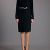 Victoria Beckham Belted Coat in Black - Lyst