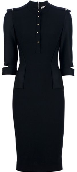Victoria Beckham Short Sleeve Dress - Lyst