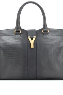 Yves Saint Laurent Medium Cabas Chyc Leather Tote - Lyst