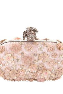 Alexander McQueen Flower Skull Box Clutch - Lyst