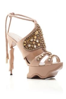 Matthew Williamson Ss Nude Ri Ri Raj Embellished Sandal - Lyst