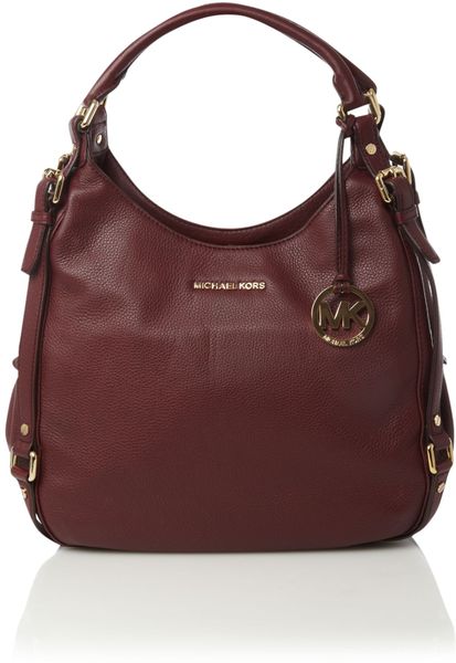 michael kors purse brown and red