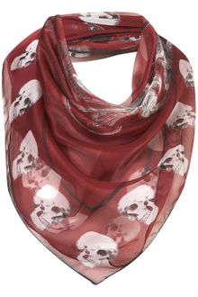 Topshop Skull Scarf - Lyst