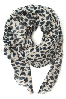 Yarnz Leopard Print Scarf - Lyst
