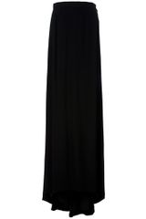Blk Dnm Floor Length Skirt