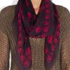Alexander Mcqueen Skullprint Modal and Cashmereblend Scarf in Purple - Lyst