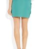 Antonio Berardi Pailetteembellished Crepe Mini Skirt in Green (sea) - Lyst