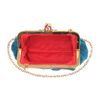 Christian Louboutin Mini Loubi Lula Croissant Clutch in Blue (peacock) - Lyst