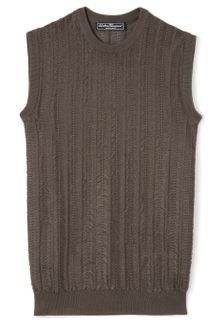 Ferragamo Ss Olive Flottante Knit - Lyst