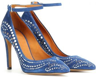 Isabel Marant Stanly Studded Suede Pumps - Lyst