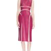 Marios Schwab Leather Pleat Dress in Purple (berry) - Lyst