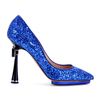 Nicholas Kirkwood Glitter Pumps with Bow Trimmed Heel in Blue - Lyst