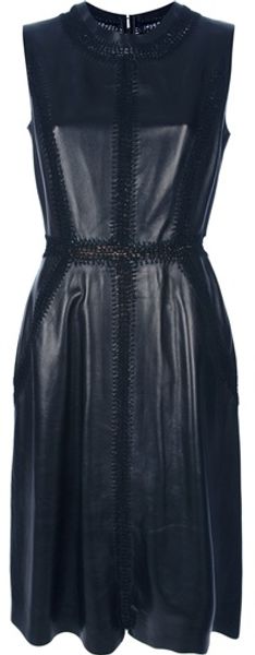 Valentino Sleeveless Dress in Black - Lyst