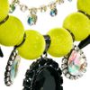 Asos Premium Flocked Gem Stone Necklace in Multicolor (multi) - Lyst