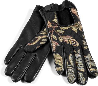 Rag & Bone Black Chevron Quilted Driving Gloves - Lyst