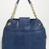 Tory Burch Megan Satchel in Blue (parisian blue) - Lyst