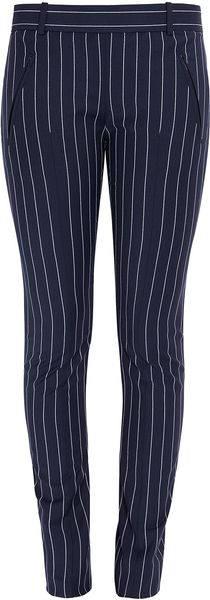 Acne Slim Fit Stripe Trousers - Lyst