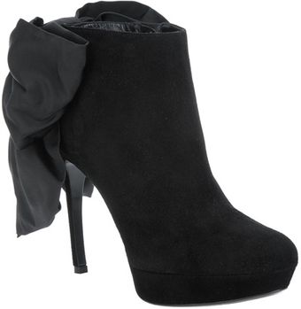 Alexander McQueen Rear Bow Ankle Boot - Lyst
