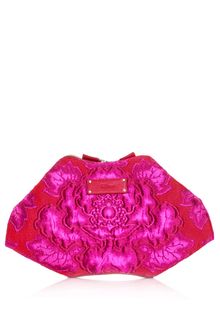 Alexander McQueen Jacquard Brocade Mantaray Clutch - Lyst