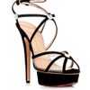 Charlotte Olympia Isadora Strappy Shoes in Black - Lyst