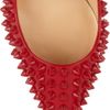 Christian Louboutin Pigalle 100 Spiked Patentleather Pumps in Red - Lyst