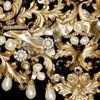 Dolce & Gabbana Embellished Velvet Dress in Gold (black) - Lyst