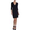 J. Mendel Vneck Dress in Black (navy) - Lyst