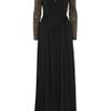 Just Cavalli Studded Jerseycrepe Gown in Black - Lyst