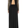 Just Cavalli Studded Jerseycrepe Gown in Black - Lyst