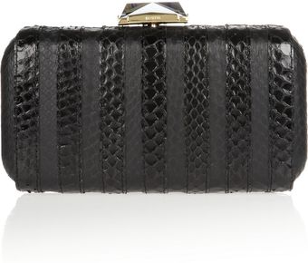 Kotur Breen Matte and Glossedsnake Box Clutch - Lyst