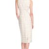 L'wren Scott Ss Gold Plaid Tweed and Gold Chantilly Lace Dress in Gold (gold/cream) - Lyst