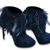 Nicholas Kirkwood Feather Boot Navy Suede in Blue (navy) - Lyst