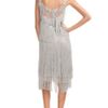 Nina Ricci Ss Fringe Dress in Gray (gris) - Lyst