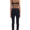 Nina Ricci Ss Point Desprit Top in Black (noir) - Lyst