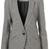 Topshop Check Longline Blazer in Gray (multi) - Lyst