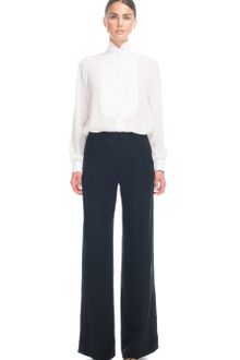 Vionnet Ss Wide Leg Crepe De Chine Pants - Lyst