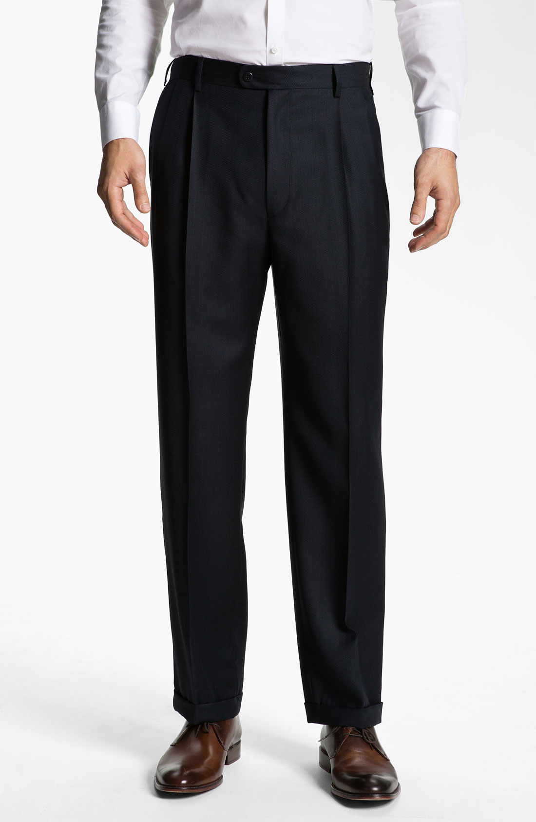 Zanella Pleated Trousers in Blue for Men (navy) Lyst